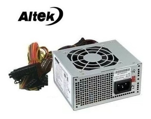 Fuente Atx Mini Altek 800 Watts + Cable De Poder Gris