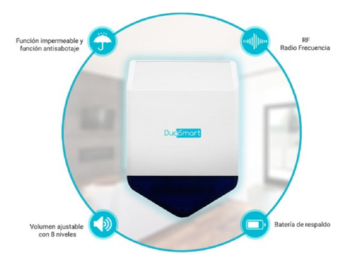 Sirena/estrobo Inalambrica Rf Duosmart Csiren1