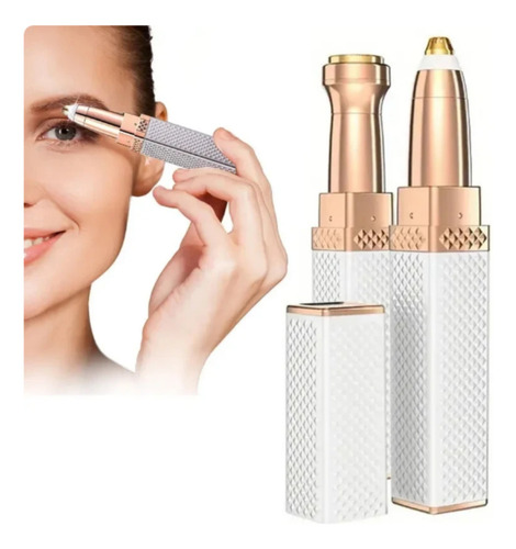 Depiladora eléctrica para cejas, depiladora USB, color blanco