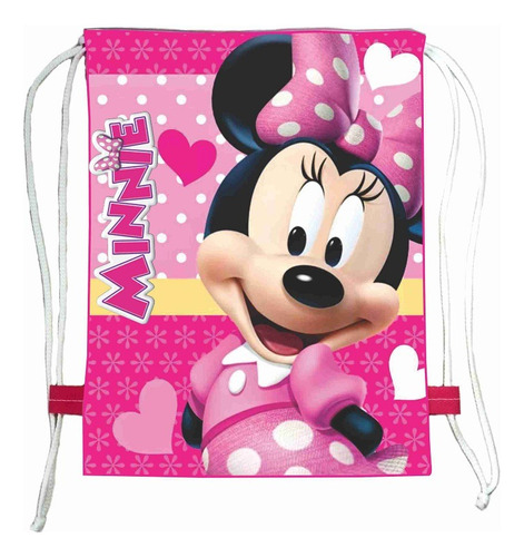 Tula Minnie Bolsa Cotillón Fiesta Minnie Mouse  Precio X 6 