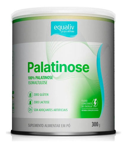 Palatinose 300g Equaliv - 100% Isomaltulose - Sem Sabor
