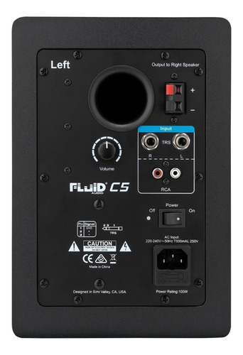 Par de monitores C5 White Fluid Audio Reference Studio White White
