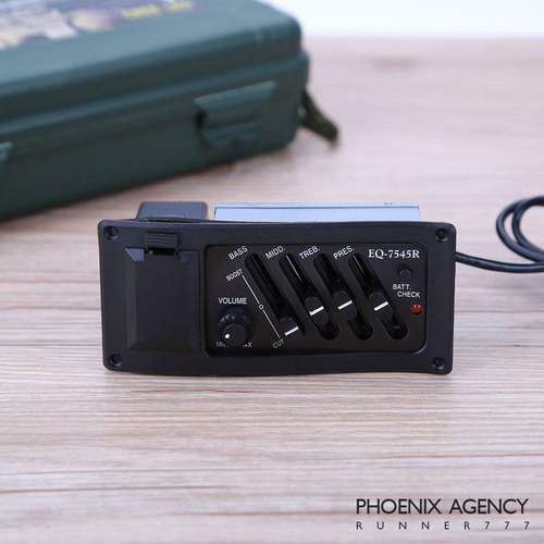 Microfono Guitarra Acustica Con Ecualizador Y Afin Eq 7545r