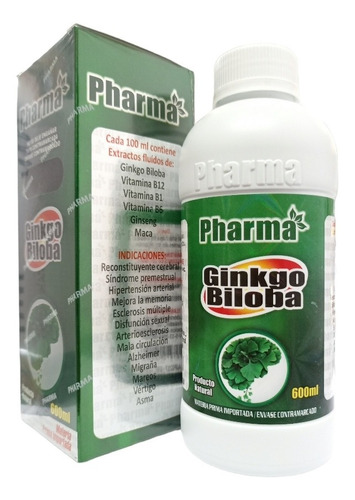 Gingo Biloba 2fcos X600ml - Unidad a $45