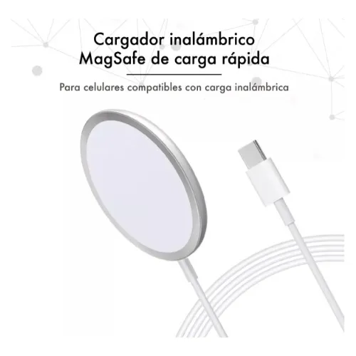 Cargador Carga Rápida 20W + MagSafe Apple para iPhone