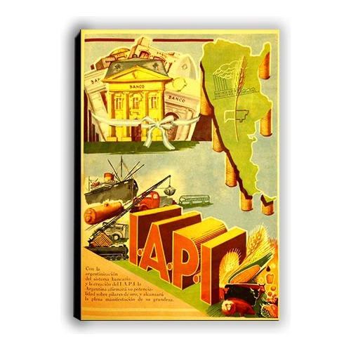 Cuadro De Iapi - Afiches Retro Vintage Para Decorar 50x73 Cm