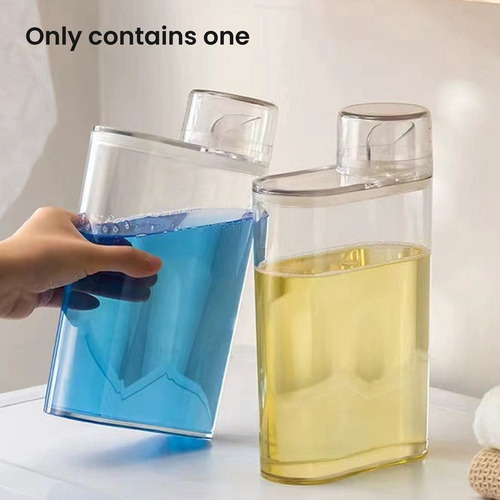 Dispensador De Detergente Para Ropa Transparente, Botella Se