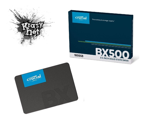 Imagen 4 de 6 de Disco Solido Ssd 1tb Tera Crucial Bx500 + Cables Sata New