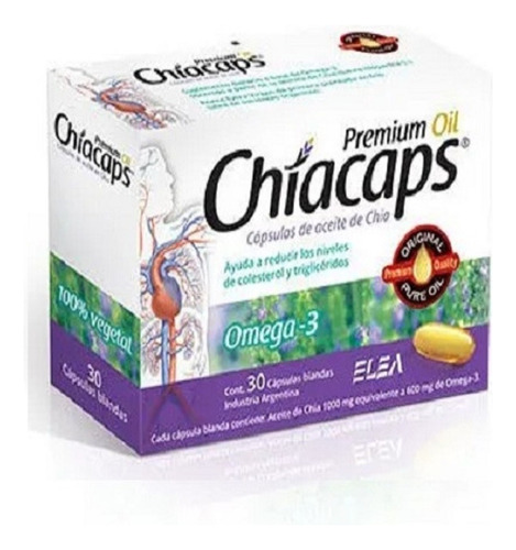 Chiacaps Premium Aceite De Chia X30 Cápsulas Blandas 
