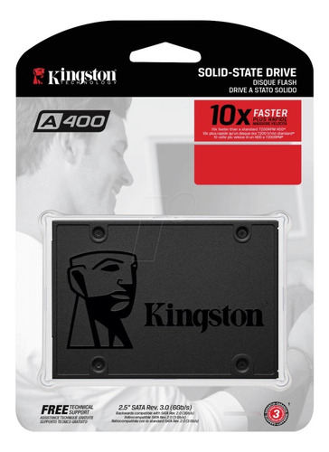 Disco Solido Kingston 480gb A400 500mb/s 2.5  Ssd