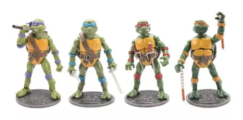 comprar Tortugas Ninja Set Figura Muñecos Juguete Leonardo Rafael X4