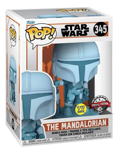 Funko Pop Mandalorian Glows Brilla Star Wars Protector Child