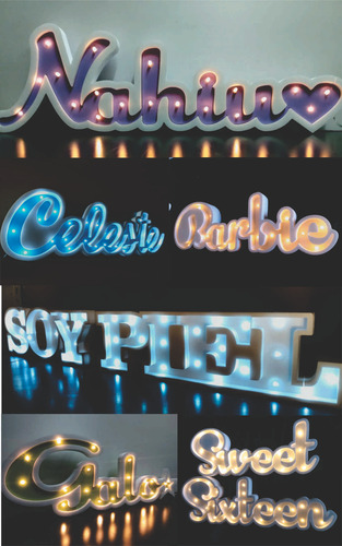 8 Letras Huecas + 8 Macizas Souvenir Candy Polifan Polyfan
