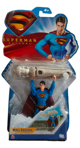 Figura De Acción Superman Wall Busting Superman Returns 