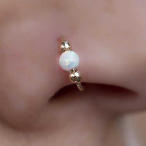 Piercings Falsos De Nariz 14k Oro Lleno Falso Aro De Na...
