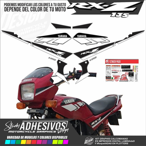 Calcomanias Rxz 135 Tipo Originales Kit De Stickers