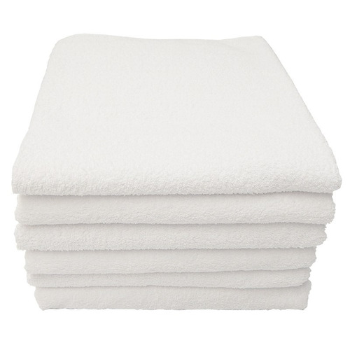 Toallón Toalla Hotel Remate Hotelera Baño #3rem Lisa Con Toallon De 130cm X 70cm - Pack X 30 Unidades Color Blanco