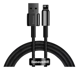 Baseus Usb-c Cargador A Lightning De Carga Rápida, 2m, Negro