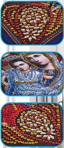 Puzzle 5d - Pintura Com Diamante - Santo 4 - 34x40 Cm