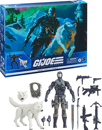 Gi Joe Classified Series Snake Eyes Con Timber Nuevo Sellado