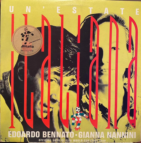 Disco Lp - Edoardo Bennato / Un' Estate Italiana. Single 