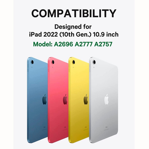 Funda Teclado Con Touchpad iPad 10ma Generación 10.9 2022 Ro