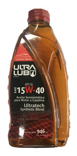 Aceite 15w40 Semisintetico Ultra Lub Somos Tienda Fisica