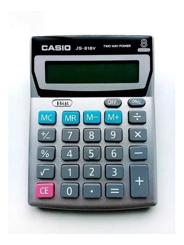 Calculadora De Mesa Casio Js-818v 8 Digitos Bateria Y Solar