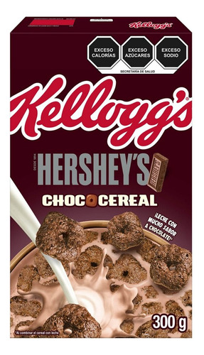 2 Pzs Kelloggs Cereal De Chocolate Hersheys 300gr