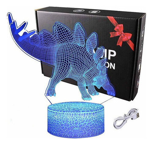 T Luz Nocturna Led De Dinosaur Illumination 3d For Childre