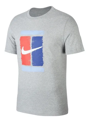 Remera Nike Men s Logo Court 2020 Gris MercadoLibre