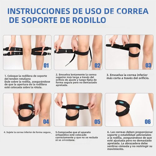 Rodillera Elastica Rodilleras Deportivas Rodillera Ajustable Para La Rodilla Soporte Para Deportes Aniczon