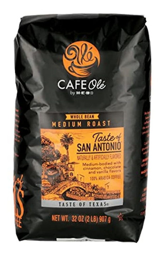 Heb H?e?b Cafe Ole Whole Bean San Antonio Medium Roast Coffe