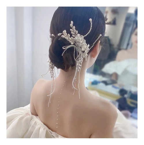 Accesorios Para El Cabello De Novia Perla De Cristal Boda