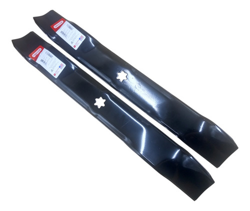 Kit 2x Lâmina Faca Trator Cortador Grama Mtd 42p 53,8cm
