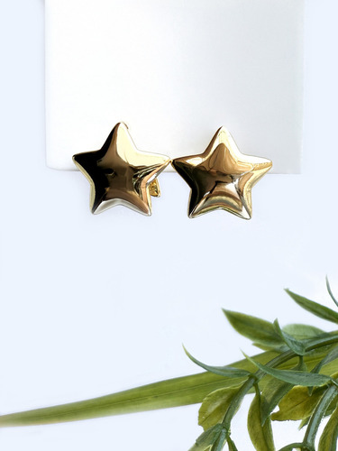 Aretes En Forma De Estrella Para Mujer Oro Laminado 18k Moda Pendientes Para Playa Fina Elegante Ideal Para Regalo Dama