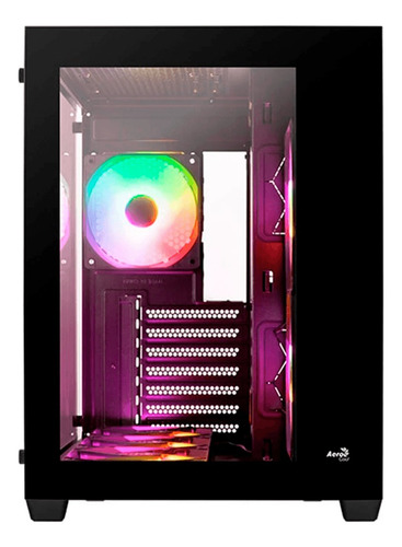 Caja Atx Aerocool Dryft Rgb Color Negro