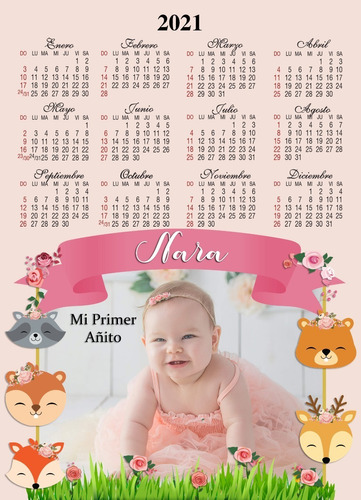 Almanaque Calendario Personalizado Iman Foto Revelado 13x18