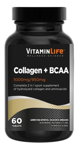 Bcaa + Collagen / Vitamin Life / 60 Tabletas