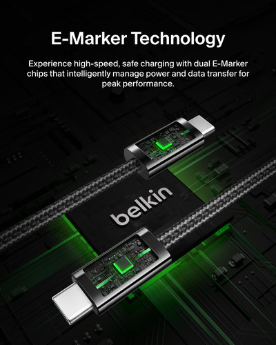 Cable Usb C A Usb C De 2 M Belkin Boostcharge 240 W Para Iph
