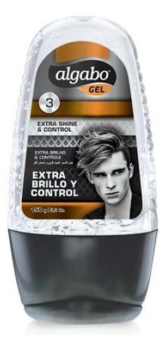 Gel Fijador Para El Cabello Efecto Brillo Silver Algabo 150g