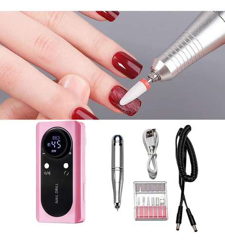 Taladro Eléctrico Para Uñas, Herramienta Para Rosa