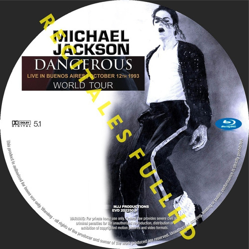 Blu-ray Michael Jackson Live In Buenos Aires 1993