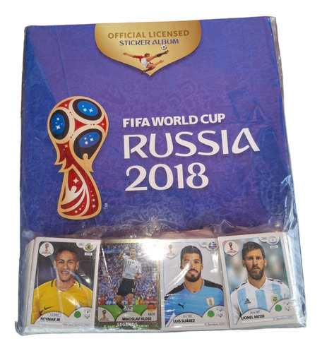 Album Figuritas Panini Mundial Rusia 2018 Tapa Dura Completo