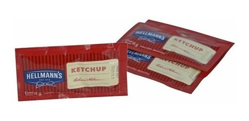 Ketchup Hellmans Individual Caja X 196 Sobres De 8gr C/u