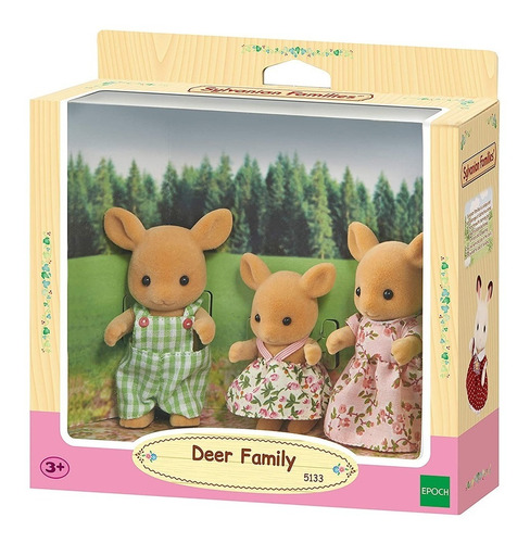 Sylvanian Families Familia De 3 Ciervos Coleccionable Febo