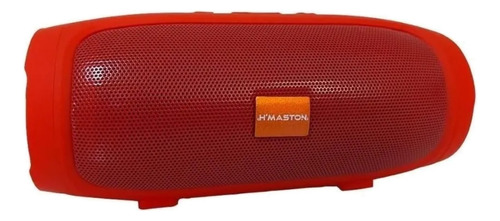 Alto-falante H'maston H007 portátil com bluetooth waterproof vermelho 