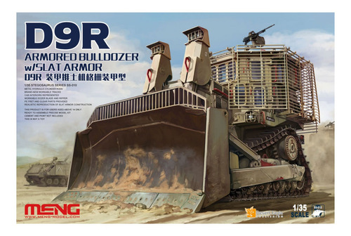 Imagem 1 de 9 de Meng Trator Bulldozer Armored W/slat Armor D9r 1/35