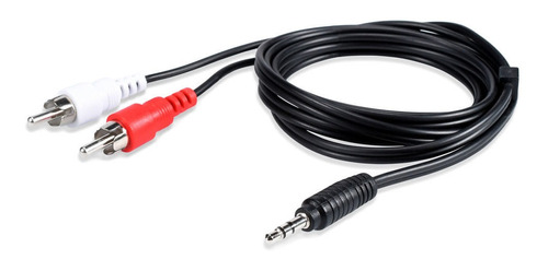 Netmak Cable Audio Stereo 3.5 A 2 Rca 3mts Nm-c25-3