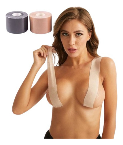 Cinta Boobtape + Almohadillas Silicon Brasier Invisible